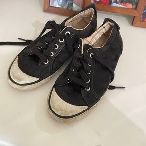 Black coach shoes